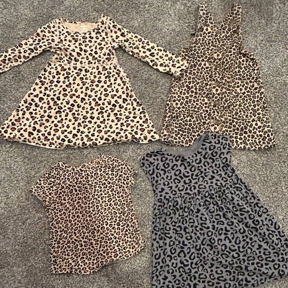 Leopard Print Kids Dress Set - Picture 1 of 5